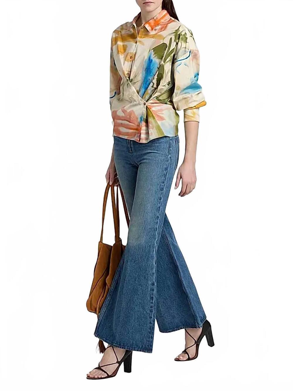 NEW ULLA JOHNSON artist cotton blouse in western dream - Picture 7 of 8